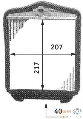 Compre A0028355301 Mercedes Radiador de forno (de aquecedor)