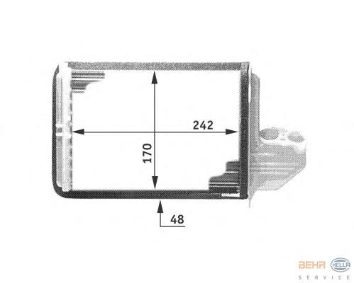 Radiador de forno (de aquecedor) Nissens 70509