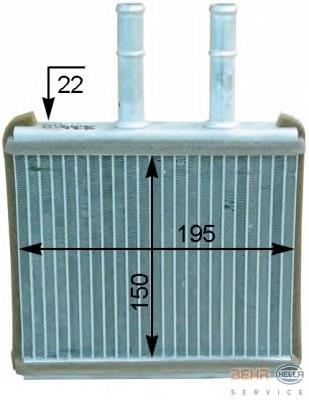 Radiador de forno (de aquecedor) 96650492 General Motors