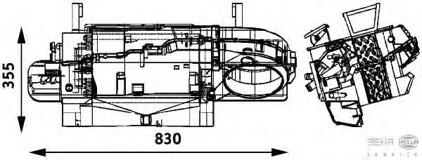 Radiador de forno (de aquecedor) Mercedes 0018301903 preço, a partir de 31,89 USD