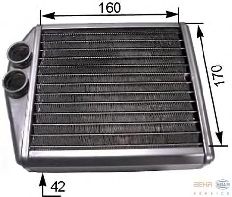 346690 Kale Radiador de forno (de aquecedor)