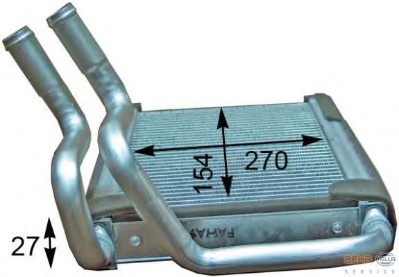 8FH351315731 HELLA Radiador de forno (de aquecedor)