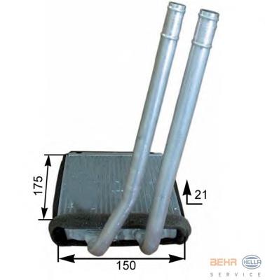 Compre 54329 NRF Radiador de forno (de aquecedor)