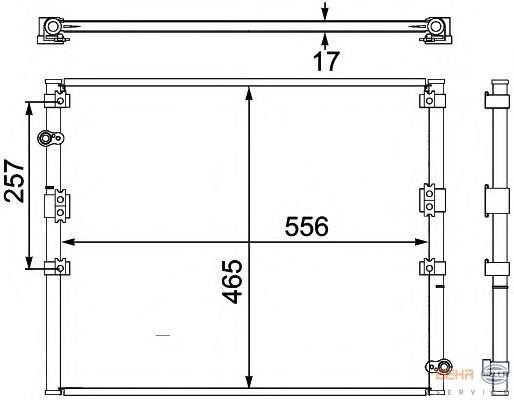 Radiador de aparelho de ar condicionado Toyota 8846160010