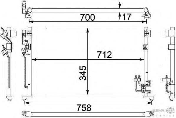 Compre MN134204 Mitsubishi Radiador de aparelho de ar condicionado