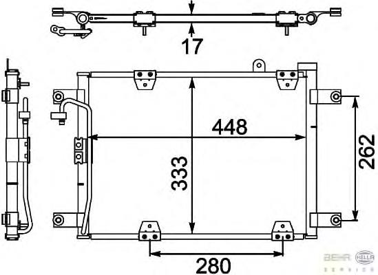 Radiador de aparelho de ar condicionado Cargo 261099