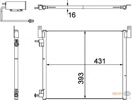 Radiador de aparelho de ar condicionado Opel 1850117 preço, a partir de 87,44 USD