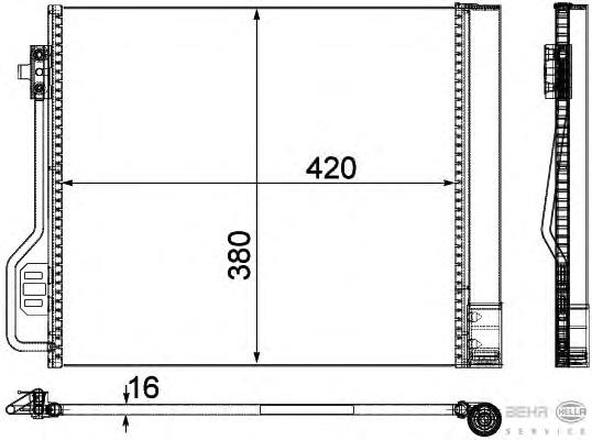 Compre 4515000154 Mercedes Radiador de aparelho de ar condicionado