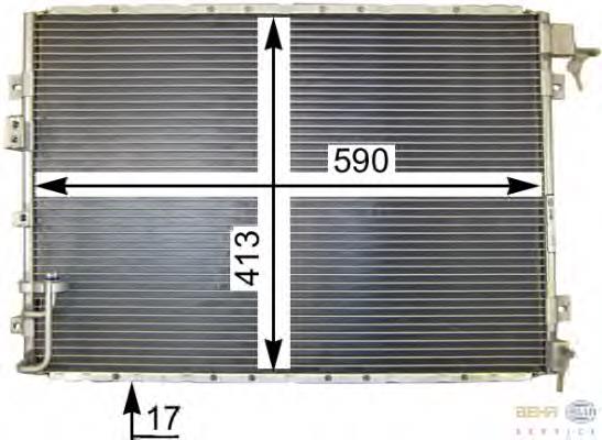 Radiador de aparelho de ar condicionado Hyundai/Kia S976063E000