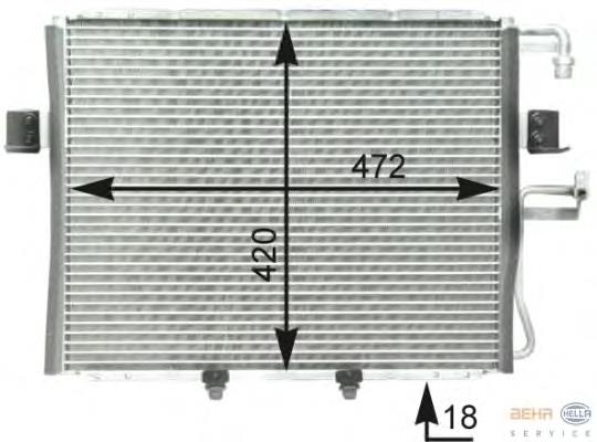 94802 Nissens Radiador de aparelho de ar condicionado