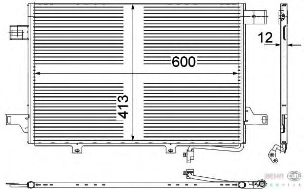 A9065000054 VAG Radiador de aparelho de ar condicionado