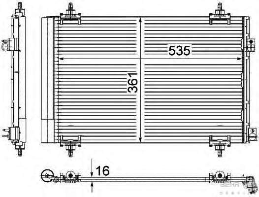 Radiador de aparelho de ar condicionado 30C10020 Eaclima