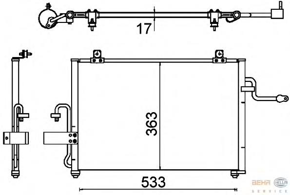 Radiador de aparelho de ar condicionado General Motors 96452049 preço, a partir de 54,48 USD