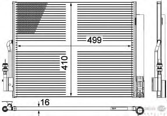 Radiador de aparelho de ar condicionado Hart 614557 preço, a partir de 102,21 USD