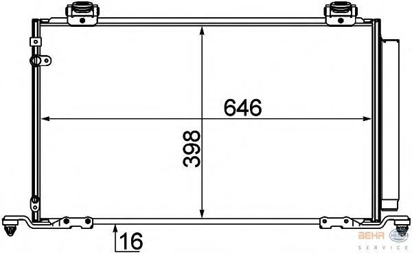 8846044460 Toyota Radiador de aparelho de ar condicionado