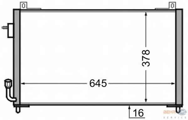 Radiador de aparelho de ar condicionado 667204 ERA