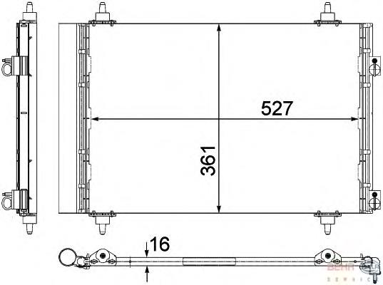 Compre 9685947480 Peugeot/Citroen Radiador de aparelho de ar condicionado
