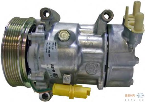 Compressor de aparelho de ar condicionado 00006453QH Peugeot/Citroen