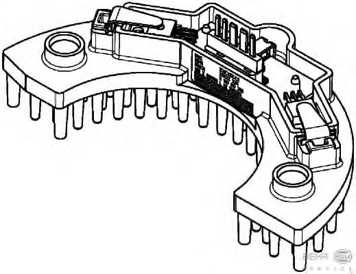 5HL351321561 HELLA Resistor (resistência) de ventilador de forno (de aquecedor de salão)