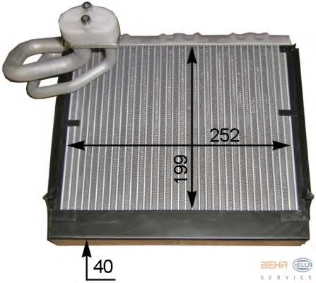Compre 8FV351331131 HELLA Vaporizador de aparelho de ar condicionado