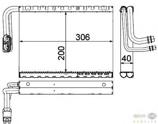 Compre 2048300258 Mercedes Vaporizador de aparelho de ar condicionado