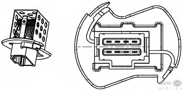 6041KST1 Polcar Resistor (resistência) de ventilador de forno (de aquecedor de salão)