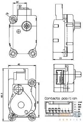 6NW351329651 HELLA Acionamento de comporta de forno