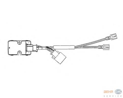 Resistor (resistência) de ventilador de forno (de aquecedor de salão) 1408218451 Mercedes