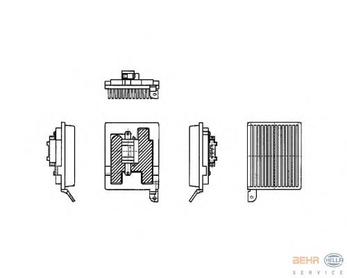 Resistor (resistência) traseiro de ventilador de forno (de aquecedor de salão) Mercedes 0008210792 preço, a partir de 62,81 USD