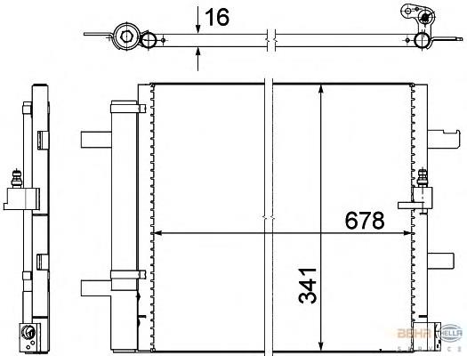 Compre 4G0260403Q VAG Radiador de aparelho de ar condicionado