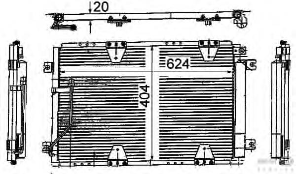 Radiador de aparelho de ar condicionado Suzuki 9531065D21000