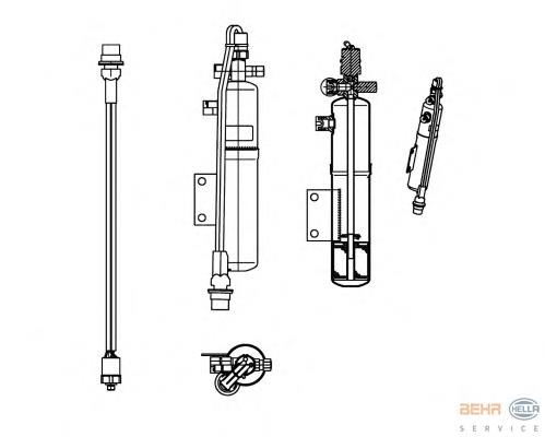 Tanque de recepção do secador de aparelho de ar condicionado Diesel Technic 463658 preço, a partir de 34,09 USD