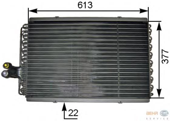 Radiador de aparelho de ar condicionado para Renault Espace II J63