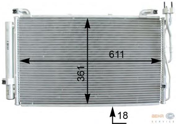 Compre 9760617800 Hyundai/Kia Radiador de aparelho de ar condicionado