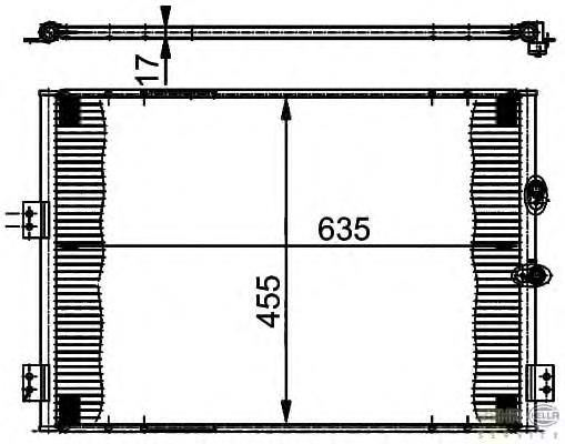 Radiador de aparelho de ar condicionado 8166K8C1 Polcar