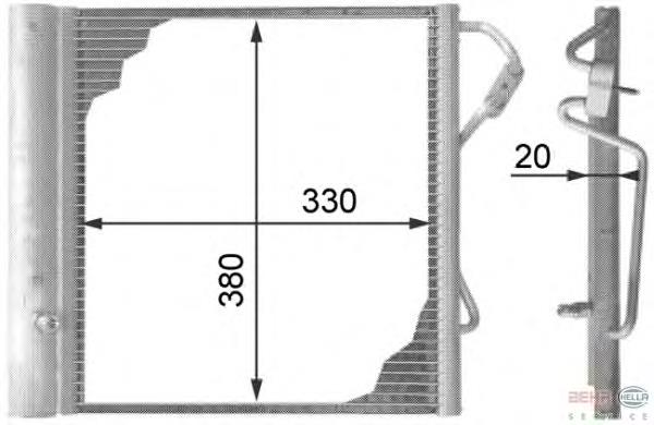 30C44002 Eaclima Radiador de aparelho de ar condicionado