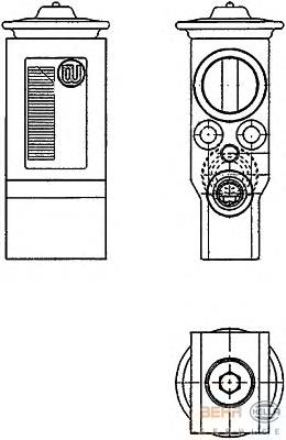Válvula TRV de aparelho de ar condicionado 1618291 Opel