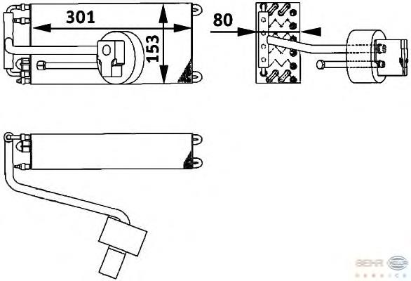 8FV351211601 HELLA Vaporizador de aparelho de ar condicionado