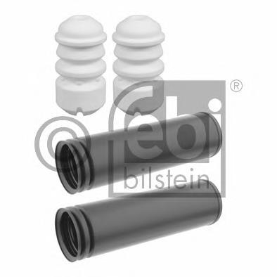 Pára-choque (grade de proteção) de amortecedor traseiro + bota de proteção BPK7016 Borg&beck