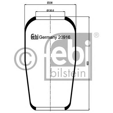 Coxim pneumático (suspensão de lâminas pneumática) do eixo MAN 81436010095 preço, a partir de 45,83 USD