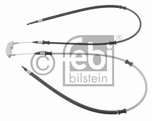 Cabo traseiro direito/esquerdo do freio de estacionamento 0522524 Opel