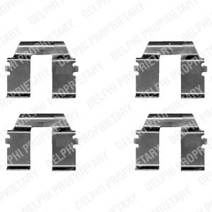 Compre 7D0615231A VAG Kit de molas de fixação de sapatas de disco traseiras