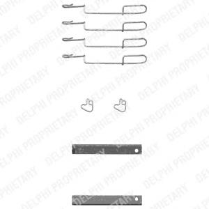 Kit de reparação das sapatas do freio A0004200402 Mercedes