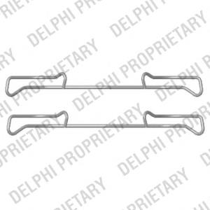 Kit de molas de fixação de sapatas de disco dianteiras 1KO615269 VAG