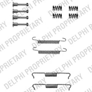 Kit de montagem das sapatas traseiras de tambor A1644200720 Mercedes
