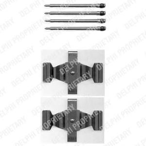 Kit de molas de fixação de sapatas de disco dianteiras 4387362 Ford