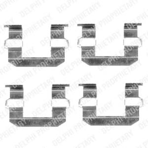 581444D500 Hyundai/Kia Kit de molas de fixação de sapatas de disco dianteiras