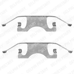 Kit de molas de fixação de sapatas de disco traseiras A0004218591 Mercedes