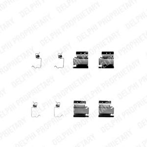 Kit de molas de fixação de sapatas de disco dianteiras 410606463R Renault (RVI)