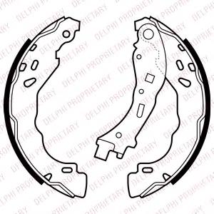 Compre 1622818780 Peugeot/Citroen Sapatas do freio traseiras de tambor